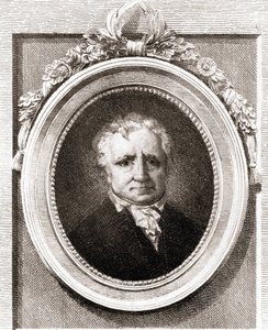 जीन होनोरे फ्रैगनार्ड का पोर्ट्रेट, फ्रांसीसी चित्रकार (1732 - 1806)। द्वारा अज्ञात कलाकार