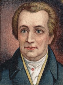 जोहान वोल्फगैंग गोएथे (1749 - 1832), जर्मन लेखक का पोर्ट्रेट। द्वारा अज्ञात कलाकार