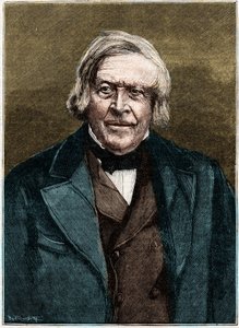 जूल्स मिशेलेट का पोर्ट्रेट, फ्रांसीसी इतिहासकार और लेखक (1798 - 1874)। द्वारा अज्ञात कलाकार