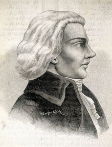 जूलियन-लुई ज्योफ़रॉय का चित्र, आलोचक (1743 - 1814) - "" लेस कंटेम्पोरेंस "" में, और 19 वीं शताब्दी के अंत में। द्वारा अज्ञात कलाकार