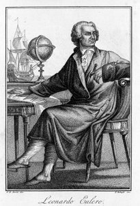 लियोनहार्ड यूलर (1707 - 1783), स्विस गणितज्ञ का पोर्ट्रेट। द्वारा अज्ञात कलाकार