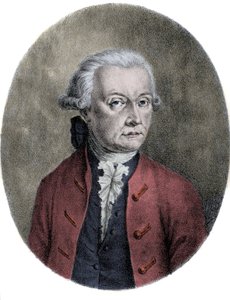 लियोपोल्ड मोजार्ट का पोर्ट्रेट (1719-1787), वोल्फगैंग एमेडियस मोजार्ट (1756-1791) के पिता। द्वारा अज्ञात कलाकार