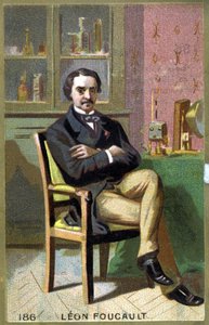 उनके कार्यालय में लियोन फौकॉल्ट (1819 - 1868) का पोर्ट्रेट। द्वारा अज्ञात कलाकार