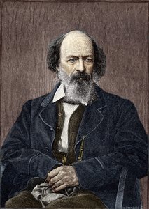 अंग्रेजी कवि और नाटककार लॉर्ड अल्फ्रेड टेनीसन का पोर्ट्रेट (1809 से 1892)। द्वारा अज्ञात कलाकार