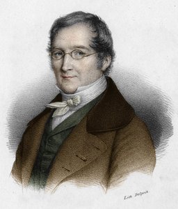 लुई-जोसेफ गे-लुसाक (लुई जोसेफ गे लुसैक) (1778-1850), फ्रांसीसी भौतिक विज्ञानी और रसायनज्ञ का पोर्ट्रेट। 19वीं सदी की नक्काशी। द्वारा अज्ञात कलाकार