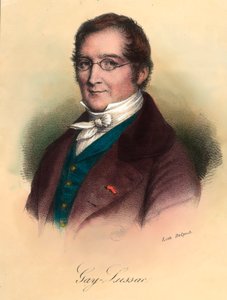 लुई-जोसेफ गे-लुसाक (लुई जोसेफ गे लुसैक) (1778 - 1850), फ्रांसीसी रसायनज्ञ और भौतिक विज्ञानी का पोर्ट्रेट। 19वीं सदी की नक्काशी। निजी संग्रह। द्वारा अज्ञात कलाकार