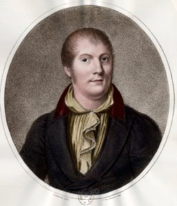 लुई स्पोर का पोर्ट्रेट (1784 - 1859), फ्रांसीसी संगीतकार। 19वीं सदी की नक्काशी। निजि संग्रह। द्वारा अज्ञात कलाकार