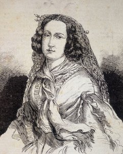 मैडम मार्सेलिन डेसबॉर्ड्स-वालमोर (डेसबॉर्ड्स वालमोर) (1786 - 1859) का पोर्ट्रेट, फ्रांसीसी लेखक - "" लेस कंटेम्पोरेन्स "" में, और 19 वीं शताब्दी के अंत में। द्वारा अज्ञात कलाकार