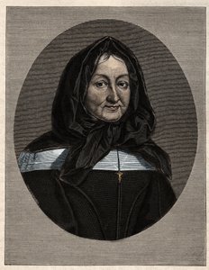मैडम मैरी डी रूबेल्स का पोर्ट्रेट, लेडी ऑफ मिरामियन (1629-96) पवित्र परिवार की बेटियों की संस्थापक द्वारा अज्ञात कलाकार