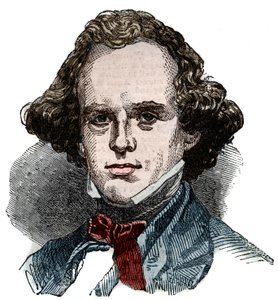 नथानिएल हॉथोर्न का पोर्ट्रेट (1804-1864), अमेरिकी लेखक। द्वारा अज्ञात कलाकार