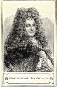 निकोलस बोइल्यू डेस्प्रो (बोइल्यू-डेस्प्रो) (1636 - 1711) का पोर्ट्रेट, 19वीं सदी में उत्कीर्ण द्वारा अज्ञात कलाकार