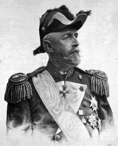ऑस्कर II (1829-1907), स्वीडन और नॉर्वे के राजा का पोर्ट्रेट। द्वारा अज्ञात कलाकार