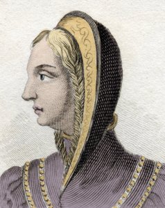 कैस्टिले की रानी इसाबेला का पोर्ट्रेट (इसाबेला प्रथम कैथोलिक) (1451-1504)। 19वीं सदी की नक्काशी। द्वारा अज्ञात कलाकार