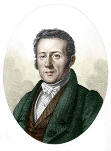 रेने प्रिमरोज़ लेसन (1794-1849) का पोर्ट्रेट, प्रकृतिवादी और जीवविज्ञानी। द्वारा अज्ञात कलाकार