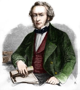 रिचर्ड कोबडेन का पोर्ट्रेट। ब्रिटिश अर्थशास्त्री और राजनीतिज्ञ (1804 -1865)। 1866 से उत्कीर्णन। द्वारा अज्ञात कलाकार