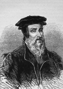 रॉबर्ट एस्टियेन का पोर्ट्रेट (1503 - 1559), फ्रेंच प्रिंटर। द्वारा अज्ञात कलाकार