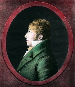 रोडोलफे क्रेउत्ज़र (1766-1831) का पोर्ट्रेट फ्रांसीसी वायलिन वादक और संगीतकार। 19वीं सदी के निजी संग्रह की नक्काशी द्वारा अज्ञात कलाकार