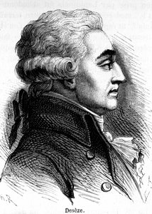 अपने मुकदमे के दौरान लुई सोलहवें के वकील रोमेन डेसेज़ या डी सेज़ (1748-1828) का पोर्ट्रेट। द्वारा अज्ञात कलाकार