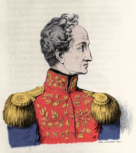 साइमन बोलिवर (1783-1830), जनरल और दक्षिण अमेरिकी राजनेता का पोर्ट्रेट। द्वारा अज्ञात कलाकार
