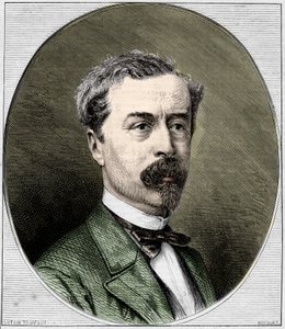 सर रिचर्ड वालेस का पोर्ट्रेट (1818-1890), अंग्रेजी परोपकारी और कला संग्रहकर्ता। 1872 से उत्कीर्णन। द्वारा अज्ञात कलाकार