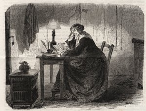 सोफी जर्मेन का पोर्ट्रेट (1776-1831) फ्रांसीसी गणितज्ञ (मैरी-सोफी जर्मेन का पोर्ट्रेट फ्रांसीसी गणितज्ञ, भौतिक विज्ञानी और दार्शनिक) - उत्कीर्णन 1860 - द्वारा अज्ञात कलाकार