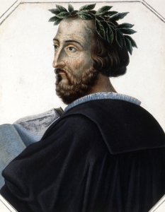 टोरक्वेटो टैसो का पोर्ट्रेट, जिसे मग (1544 - 1595) के रूप में जाना जाता है, इतालवी कवि। उन्नीसवीं शताब्दी की शुरुआत से उत्कीर्णन। द्वारा अज्ञात कलाकार