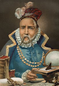 टाइको ब्राहे का पोर्ट्रेट। डेनिश खगोलशास्त्री और ज्योतिषी (अब स्वीडन .) द्वारा अज्ञात कलाकार
