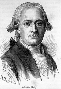 एक फ्रांसीसी शिक्षाशास्त्री (1745-1822) वैलेन्टिन हौय का पोर्ट्रेट, उन्होंने खुद को नेत्रहीनों की शिक्षा के लिए समर्पित कर दिया। द्वारा अज्ञात कलाकार