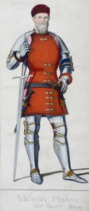 विटोर पिसानी का पोर्ट्रेट। विनीशियन एडमिरल (1324 - 1380)। द्वारा अज्ञात कलाकार