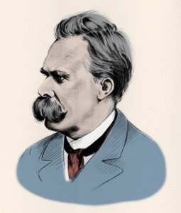 जर्मन दार्शनिक फ्रेडरिक नीत्शे का पोर्ट्रेट (1844-1900)। द्वारा अज्ञात कलाकार
