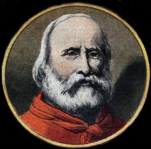इतालवी सेना और राजनीतिज्ञ ग्यूसेप गैरीबाल्डी (1807-1882) का पोर्ट्रेट। निजि संग्रह। द्वारा अज्ञात कलाकार