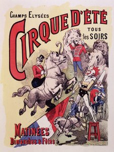 Cirque d'Ete des Champs-Elysees . का पोस्टर द्वारा अज्ञात कलाकार