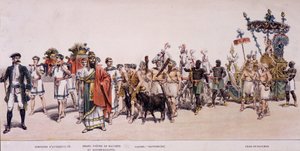 बैकुस (बेको) के हार्वेस्टर और रथ का जुलूस - "" विजेताओं के त्योहार का आधिकारिक एल्बम" में द्वारा अज्ञात कलाकार