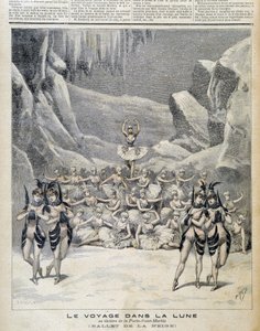 09/04/1892 से "" जर्नी इन द मून "" के पोर्ट सेंट मार्टिन के थिएटर में प्रतिनिधित्व - "" ले पेटिट जर्नल "" में द्वारा अज्ञात कलाकार