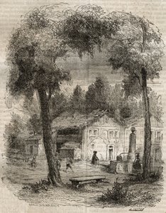 रूसो ए मोटियर्स (न्यूचैटेल का कैंटन) - जीन-जैक्स (जीन जैक्स) रूसो (1712-1778) द्वारा "" कन्फेशंस "के लिए चित्रण - 1849 का उत्कीर्णन द्वारा अज्ञात कलाकार