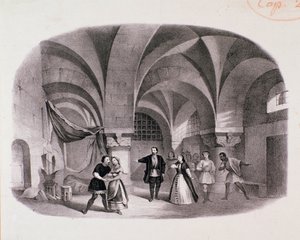 ल'अफ्रीका का दृश्य, मेयरबीर द्वारा ओपेरा, पेरिस के ओपेरा में प्रदर्शन किया गया द्वारा अज्ञात कलाकार