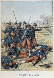 1842 में अल्जीरिया की विजय के दौरान सार्जेंट ब्लैंडन की मृत्यु हो गई - "" हिस्टोइरे डी फ्रांस" में द्वारा अज्ञात कलाकार