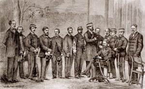 सर जेम्स होप ग्रांट (1808-1875), एक ब्रिटिश सैनिक और दूसरे अफीम युद्ध के दौरान उनके कर्मचारी, जो 1856 से 1860 तक चले। द्वारा अज्ञात कलाकार