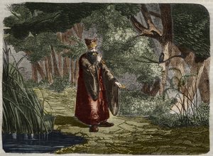 चीनी लिंग सोम (लिंग-लुन) (लिहंग-लेवन) बांस के तने में फूंक मारकर ट्यूनिंग का पता लगाता है। 27वीं शताब्दी ई.पू. 1859 से "" ले मुसी डेस साइंसेज "" में उत्कीर्णन द्वारा अज्ञात कलाकार