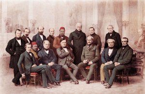 पेरिस की कांग्रेस 1856 में पेरिस, फ्रांस में आयोजित एक शांति सम्मेलन था, लगभग तीन साल के लंबे क्रीमियन युद्ध - क्रीमी युद्ध (1853-1856) के बाद शांति बनाने के लिए यूरोप में महान शक्तियों के प्रतिनिधियों के बीच: व्यक्तिगत शक्तियों का प्रतिनिधित्व करने वाले व द्वारा अज्ञात कलाकार