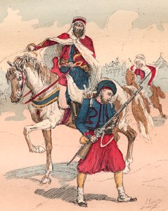 1830 से 1848 तक लुई फिलिप के शासनकाल के तहत फ्रांसीसी आर्मी - ज़ौवे और स्पाही - 1882 से "" हिस्टोइरे डी डिक्स उत्तर: 1830-1840 """ लुई-ब्लैंक (1811-1882) में उत्कीर्णन द्वारा अज्ञात कलाकार