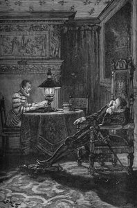 फ्रांस के राजा हेनरी III (1551-1589) को पढ़ा जा रहा है। 19वीं सदी की नक्काशी। जूल्स मिशेले द्वारा "हिस्टॉयर डी फ्रांस" में द्वारा अज्ञात कलाकार