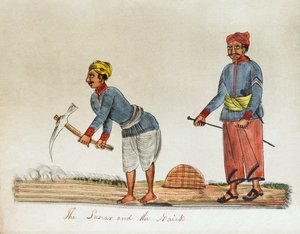 'द लस्कर एंड द नाइक', भारत द्वारा अज्ञात कलाकार