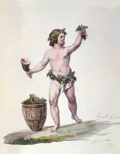 "" पौराणिक शब्दकोश "" से दिव्य Bacchus उत्कीर्णन द्वारा अज्ञात कलाकार