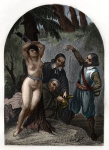 लुई XIV (1643-1715) के तहत सेवेन्स के ड्रैगननेड्स, प्रोटेस्टेंटों का उत्पीड़न। मौरिस लाचात्रे द्वारा 1842 से "हिस्टोइरे डेस पोप्स" में उत्कीर्णन। निजि संग्रह। द्वारा अज्ञात कलाकार