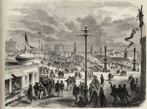 पेरिस में ट्रोकैडेरो पर 15 अगस्त 1867 का पर्व - 1867 का शानदार ब्रह्मांड द्वारा अज्ञात कलाकार