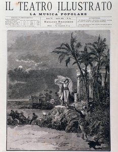द पर्ल फिशरमेन का अंतिम दृश्य, एक्ट I, ओपेरा जॉर्जेस बिज़ेटा द्वारा द्वारा अज्ञात कलाकार
