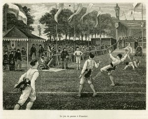 ताड़ के खेल में फ्रेंकर (नीदरलैंड) है। एडौर्ड चार्टन (1807-1890), हैचेट, पेरिस द्वारा निर्देशित, ले टूर डू मोंडे 1886 में, एक डच समाचार पत्र के संबंध पर आधारित कहानी ला फ़्रीज़ को चित्रित करने के लिए उत्कीर्णन। द्वारा अज्ञात कलाकार
