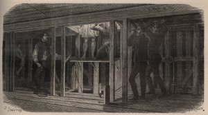 थिएटर ट्रिक्स - निगलना - 1875 . का उत्कीर्णन द्वारा अज्ञात कलाकार