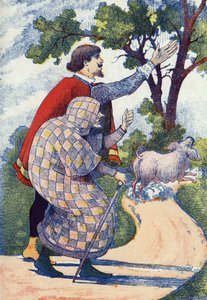 ट्राउट बोने में बदल गया। मैडम डी'ऑलनोय (1650-1705), फ्रांसीसी लेखक की कहानी "ल'ओइसो ब्लू" के लिए अनाम चित्रण। इमेजरी मार्सेल वाग्ने, जारविल नैन्सी, अदिनांकित (19वीं सदी के अंत में)। द्वारा अज्ञात कलाकार